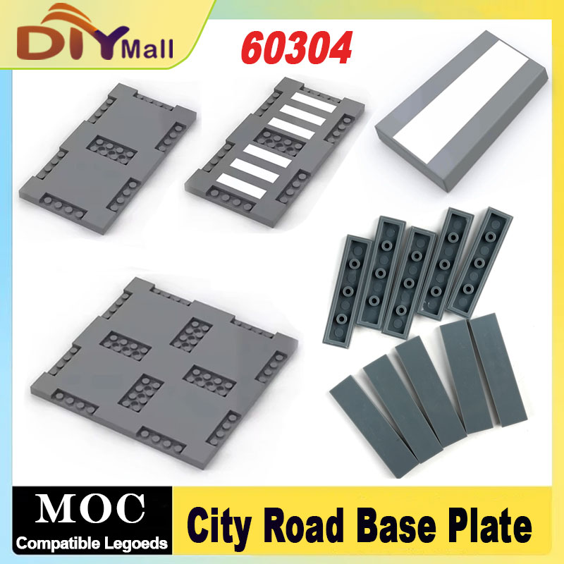 Lego Set City - MOC City Road Baseplate Set Flyover