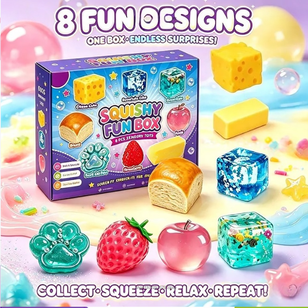 Mystery Box Blind Bag - Needoh 8Pcs Mystery Squishies Blind Box