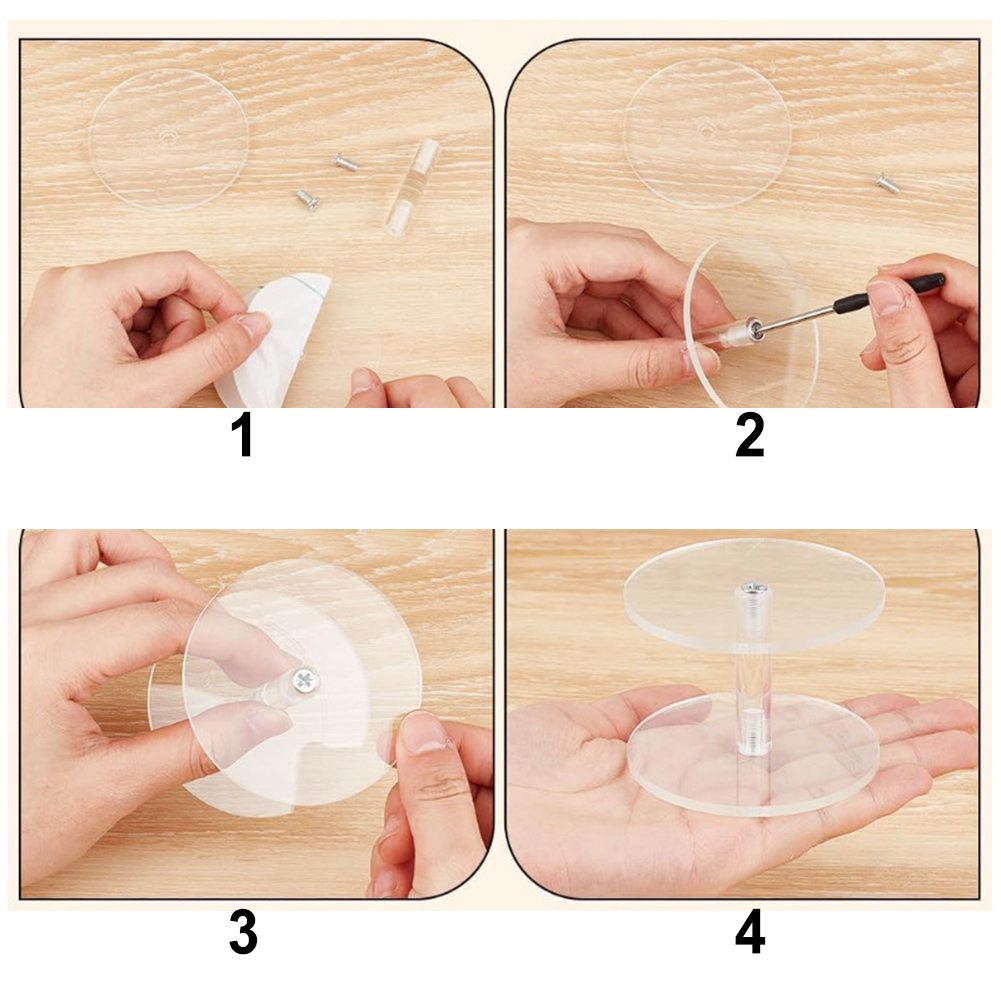 3 Piece Set of Clear Acrylic R - огляд і ціна Display Risers Set