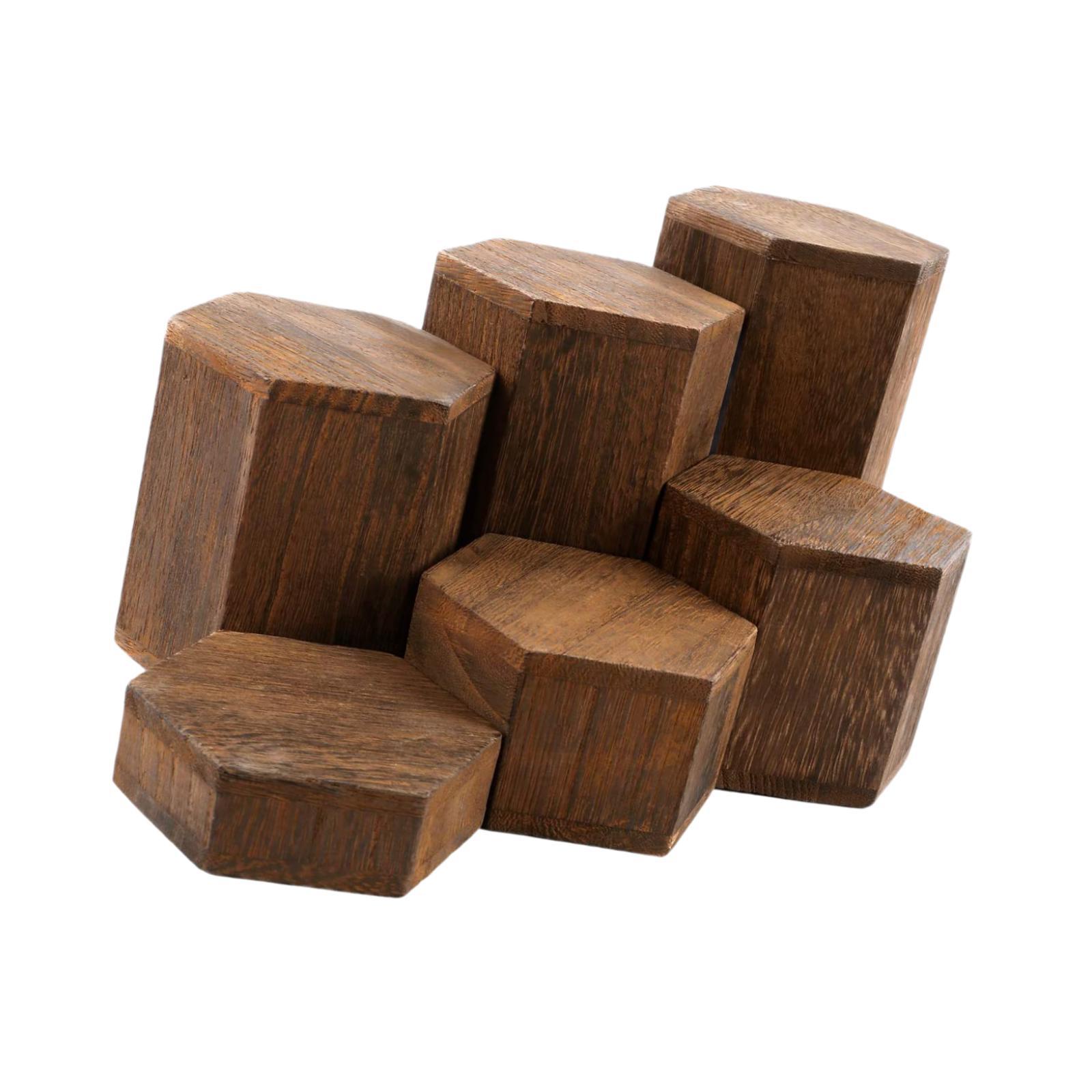 6 Pieces Hexagonal Display Blo - огляд і ціна Display Risers Set