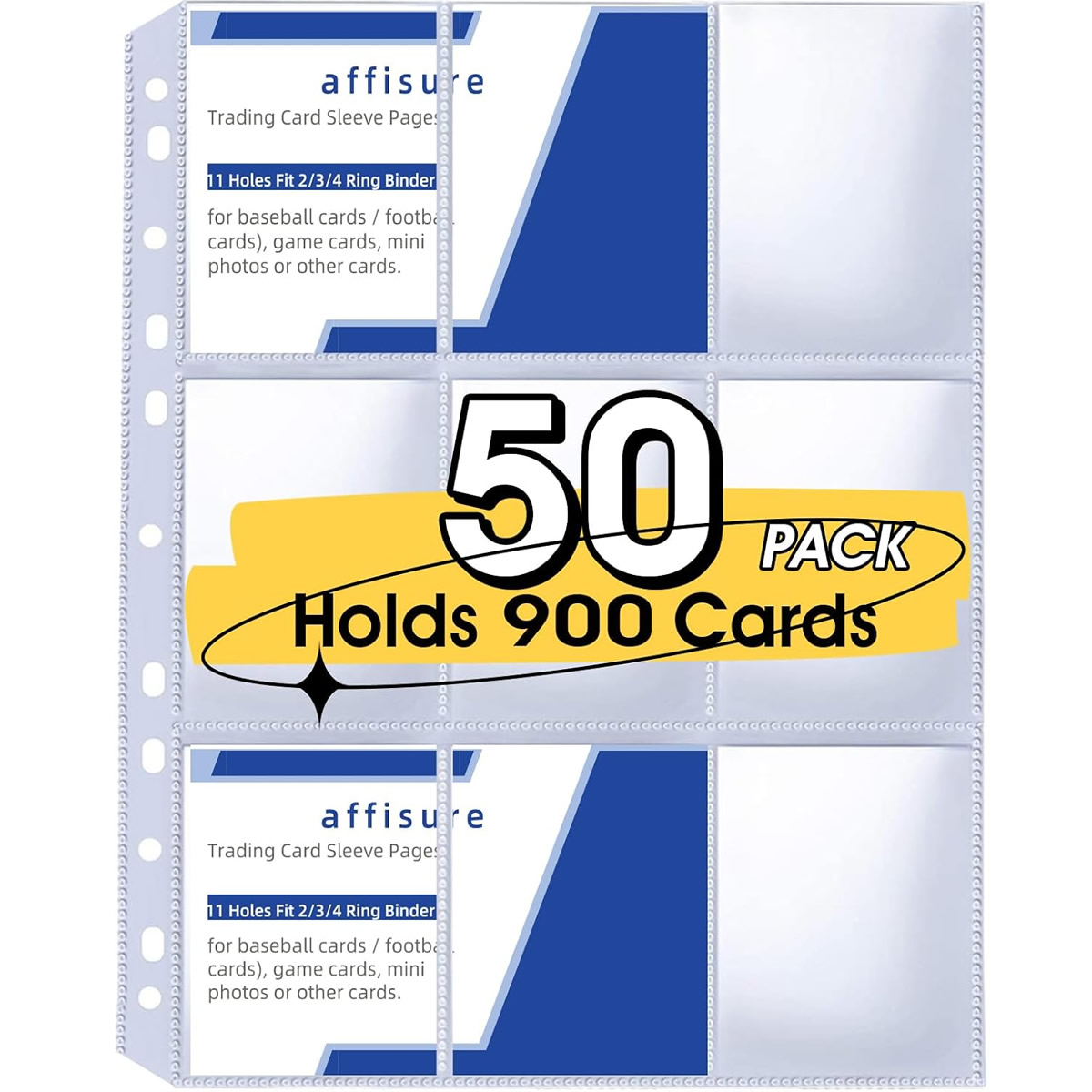 50 Pack 9 Pocket Card Sleeves  - огляд і ціна Trading Card Binder